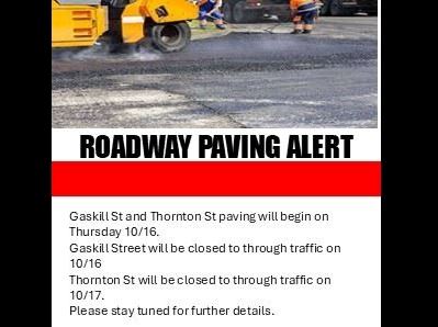 Paving Alert